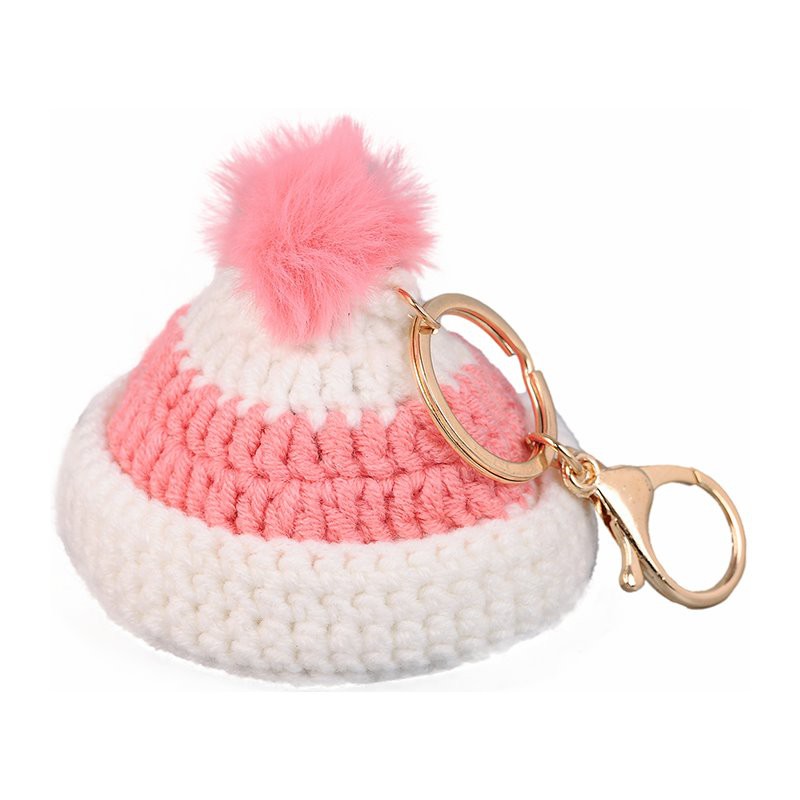 Crocheted Pink Hat Keychain Crochet Octopus Keychain Crocheted Pink Hat Keychain Crochet Octopus Keychain