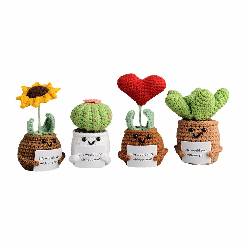 Crocheted Potted Plants